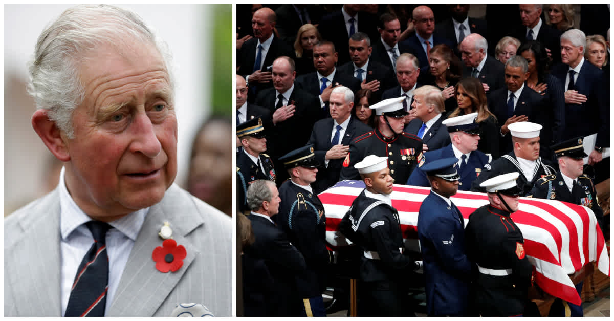 Prince Charles Is Attending The Funeral Of President George H.W. Bush
