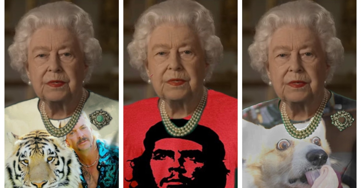People New Tops Onto Queen Elizabeth And It's Delightful