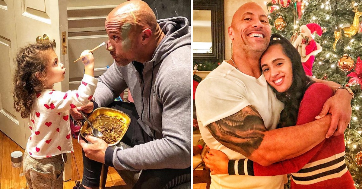 The Rock's Daughters Each Got A Powerful Tribute From Their Father