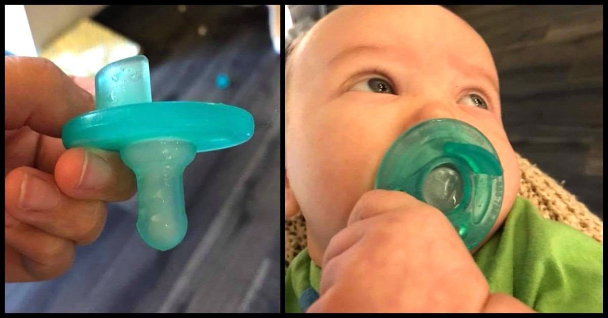 Mom's IcedPacifier Hack Helps Soothe Teething Baby's Gums