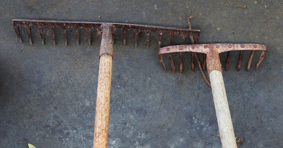 She Found These Old, Rusty Rakes In Her Garage And Turned Them Into ...