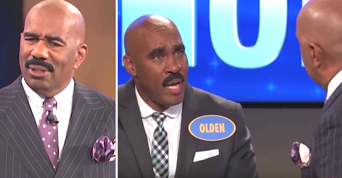 Hysterical Tv Moment Happens When Steve Harvey Realizes Contestant Looks Exactly Like Him