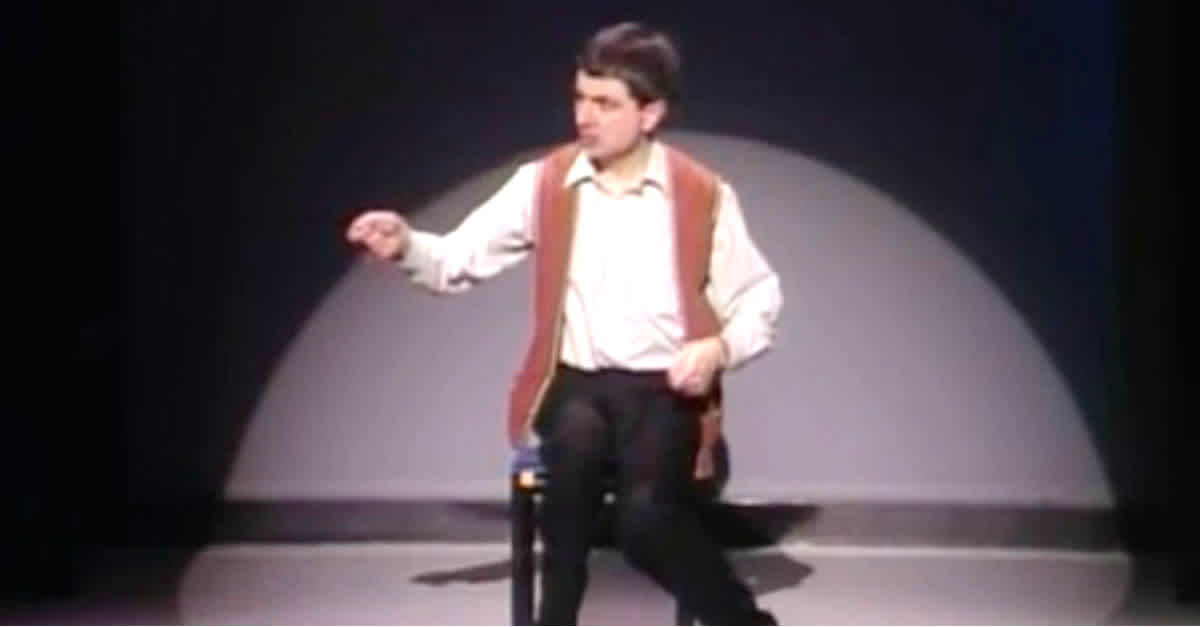 Rowan Atkinson Bangs On Invisible Drums, Then Discovers A Hidden Talent