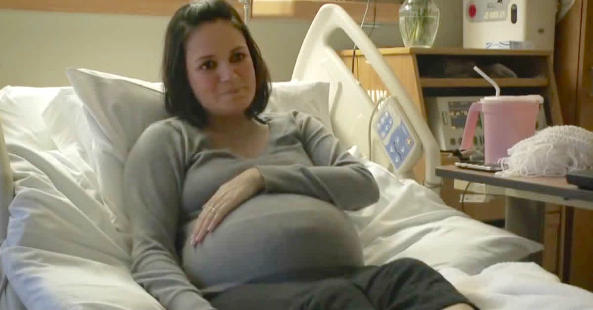 Mom Pregnant With Triplets Put On Bed Rest In Hospital Until Emergency C Section
