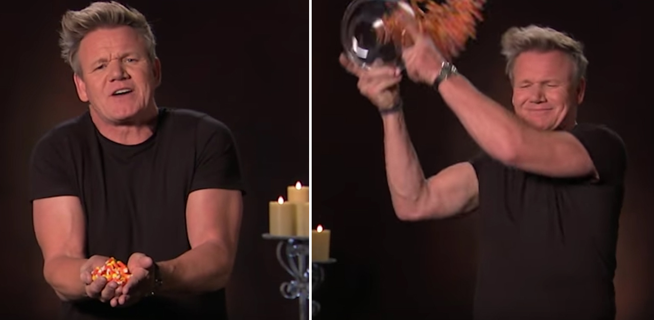 Gordon Ramsay Throws Candy Corn In A Fit Of Rage While Rating The Worst