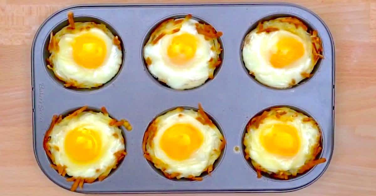 He Cooks Eggs In A Muffin Tin. But What's Hiding Underneath? I Want One ...