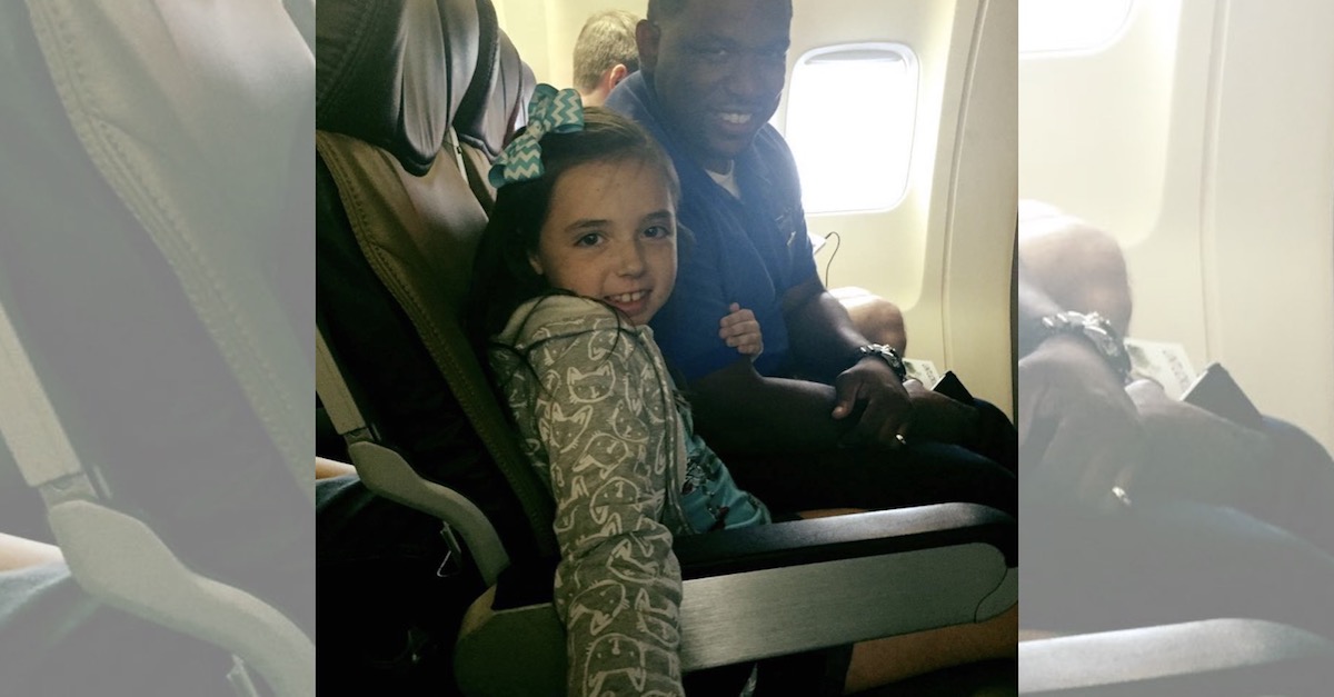 Flight Attendant Comforts 9YearOld Girl During Panic Attack(00)