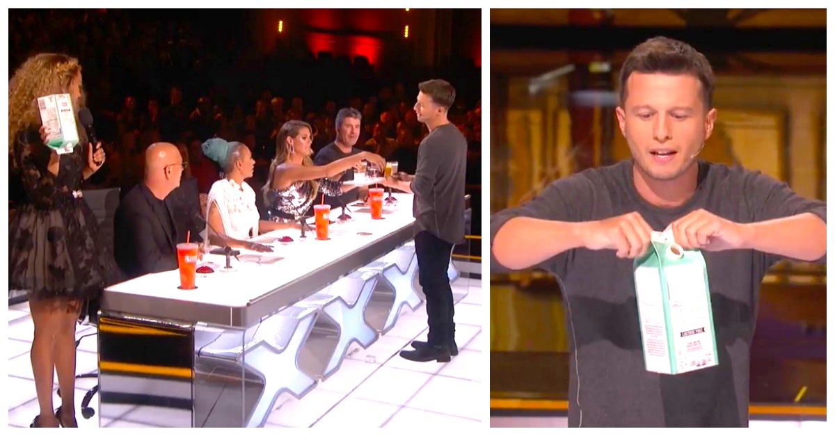Mat Franco Pours 6 Different Drinks From Milk Carton Littlethings Com