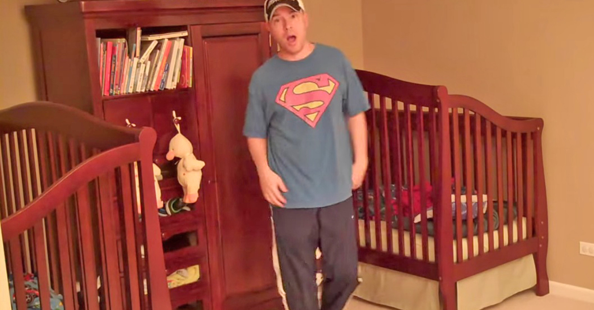 His Twin Boys Outgrow Their 2 Cribs. Now Watch How Dad Transforms Them