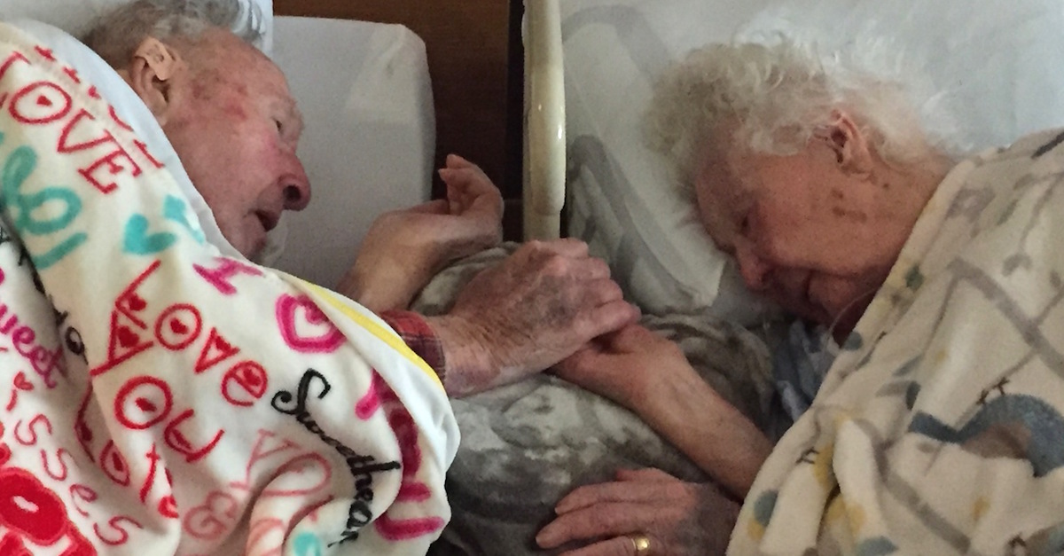 100YearOld Grandpa Clutches Dying Wife's Hand During