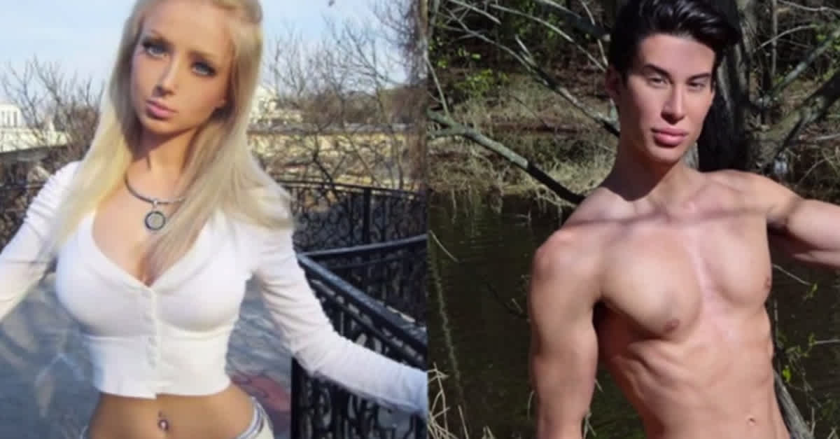 Both Had Plastic Surgery To Look Like Barbie And Ken. I Can't Handle How They Reacted They Met! | LittleThings.com