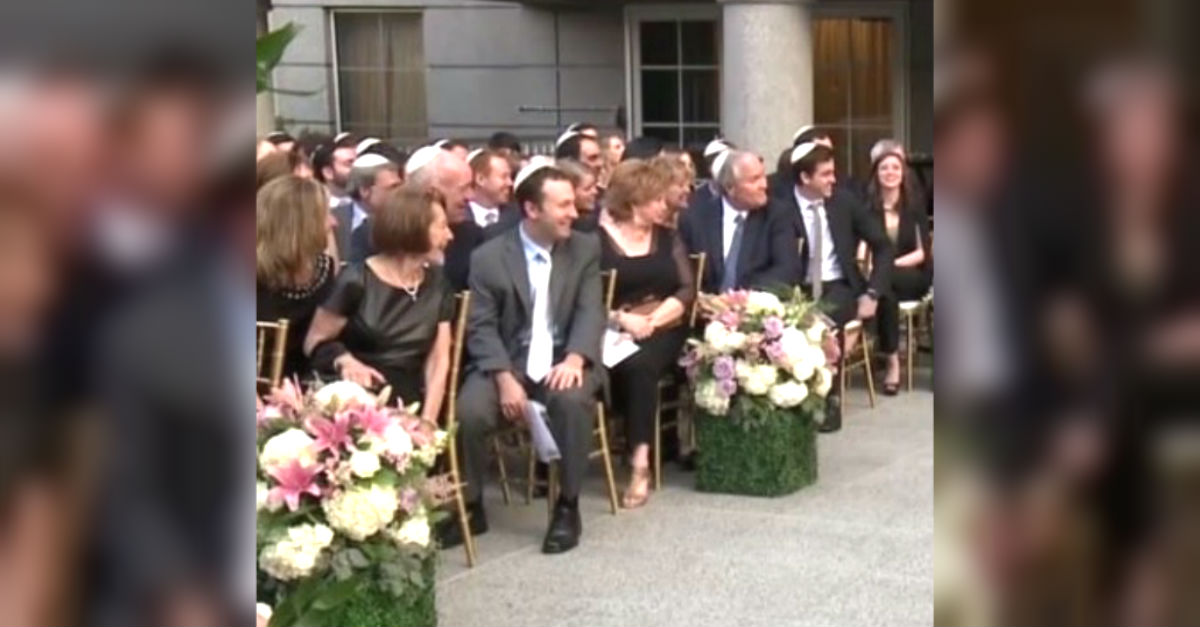Wedding Guests Can't Stop Laughing When 'Flower Grandpa' Walks Down The Aisle