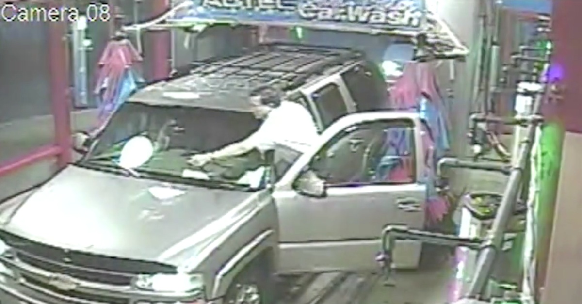 Security Camera Catches THIS In The Car Wash. Now Keep Your Eye On The