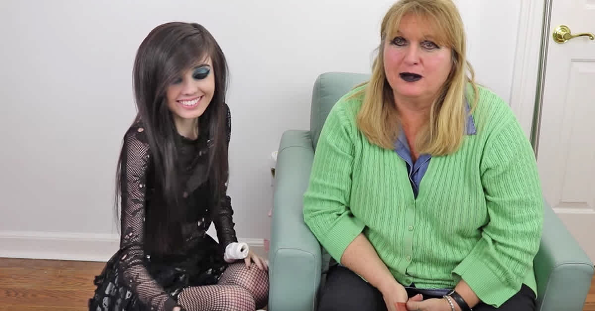 She Lets Her Daughter Give Her A Punk Makeover But Mom Can T Believe