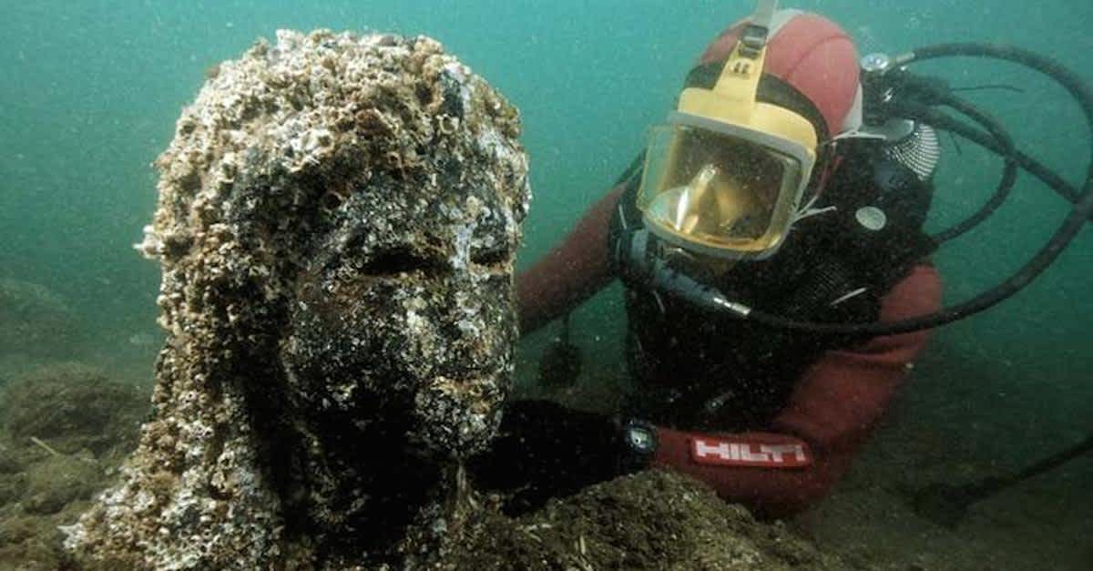 They Discovered A 1,200-Year-Old Face At The Bottom Of The Sea. Who It Belonged To? SHOCKING! | LittleThings.com