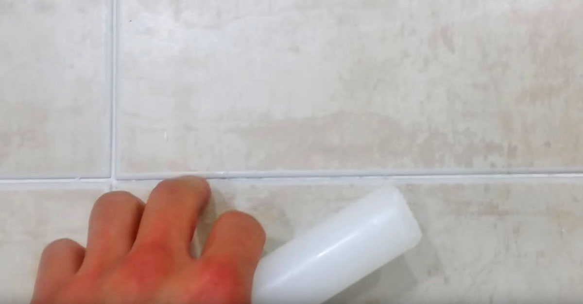 He Rubs A Candle In Between Each Tile, How Do You Remove Candle Wax From Tile Floor
