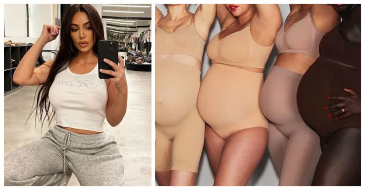 Kim K's Line Of Maternity Shapewear Has Her Critics Talking