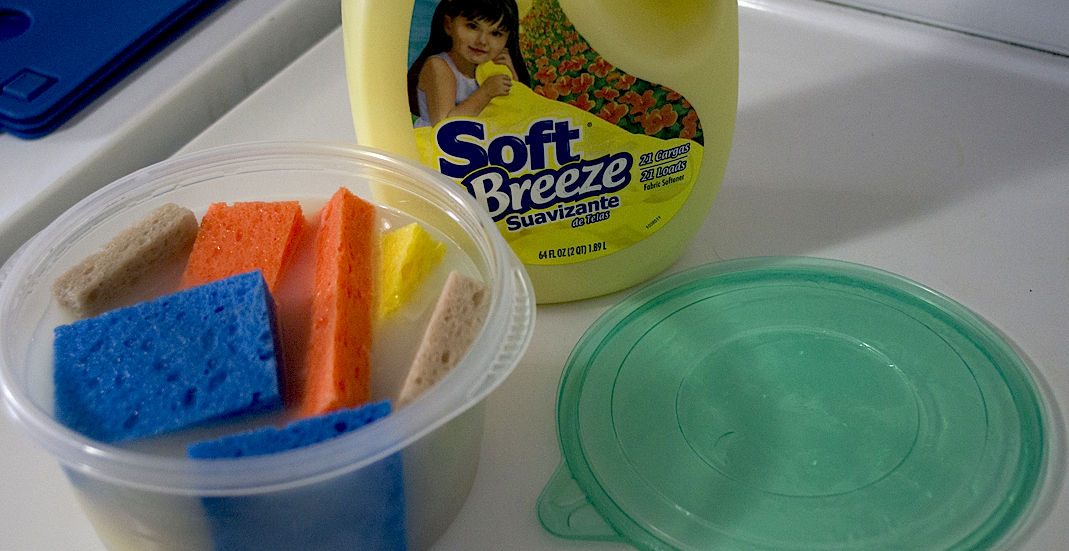 She Soaked A Sponge In Fabric Softener...Amazing Trick Will Save You
