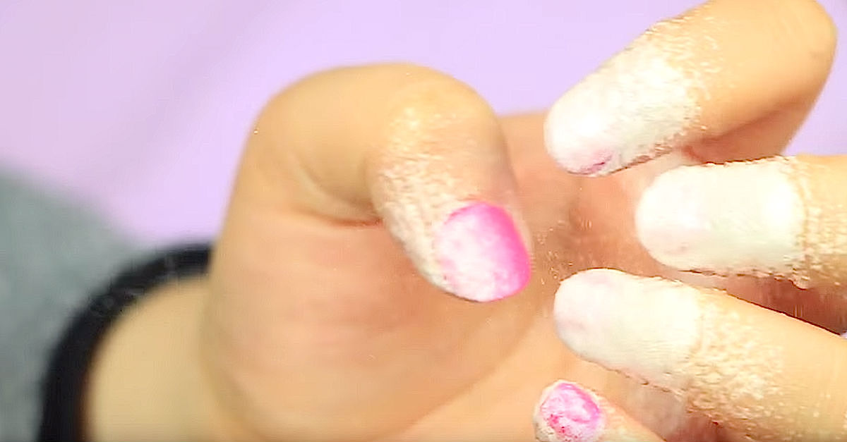 She Sprays Cooking Oil On Her Nails. Now Watch What Happens When She