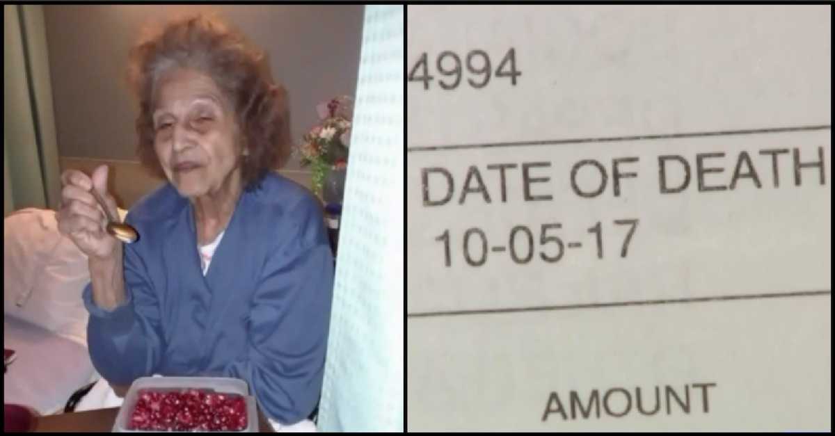 Grandmother Is Mistakenly Declared Dead