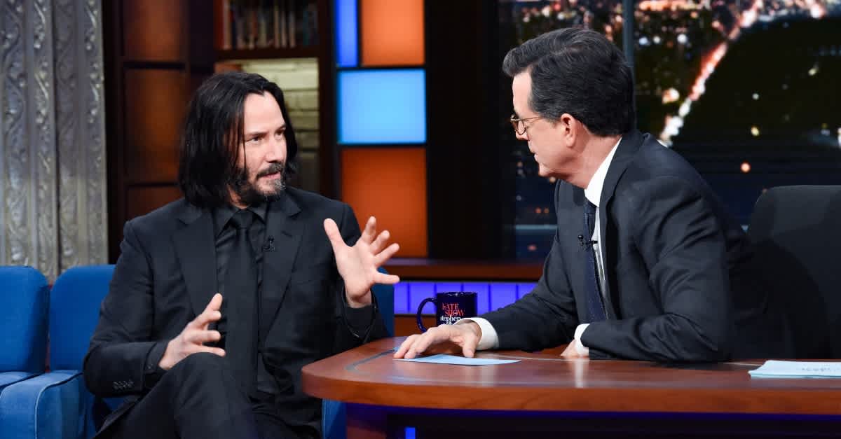 Keanu Reeves Told Stephen Colbert What Happens When We Die And It’s Shockingly Profound