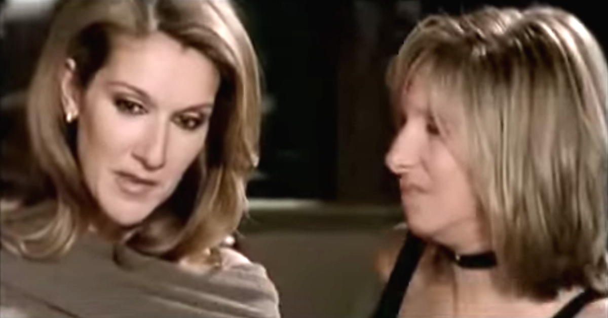 Celine dion and clearance barbra streisand