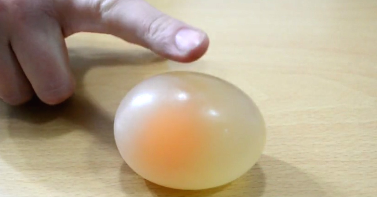 He Soaks A Raw Egg In A Mason Jar Of White Vinegar. 48 Hours Later