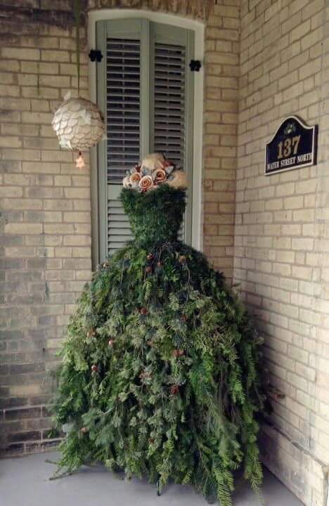 lady dress form christmas tree