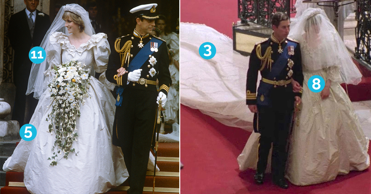 11 Secrets About Princess Diana s Wedding Fashion LittleThings