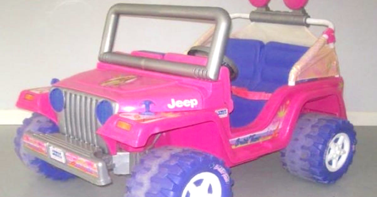 white barbie jeep