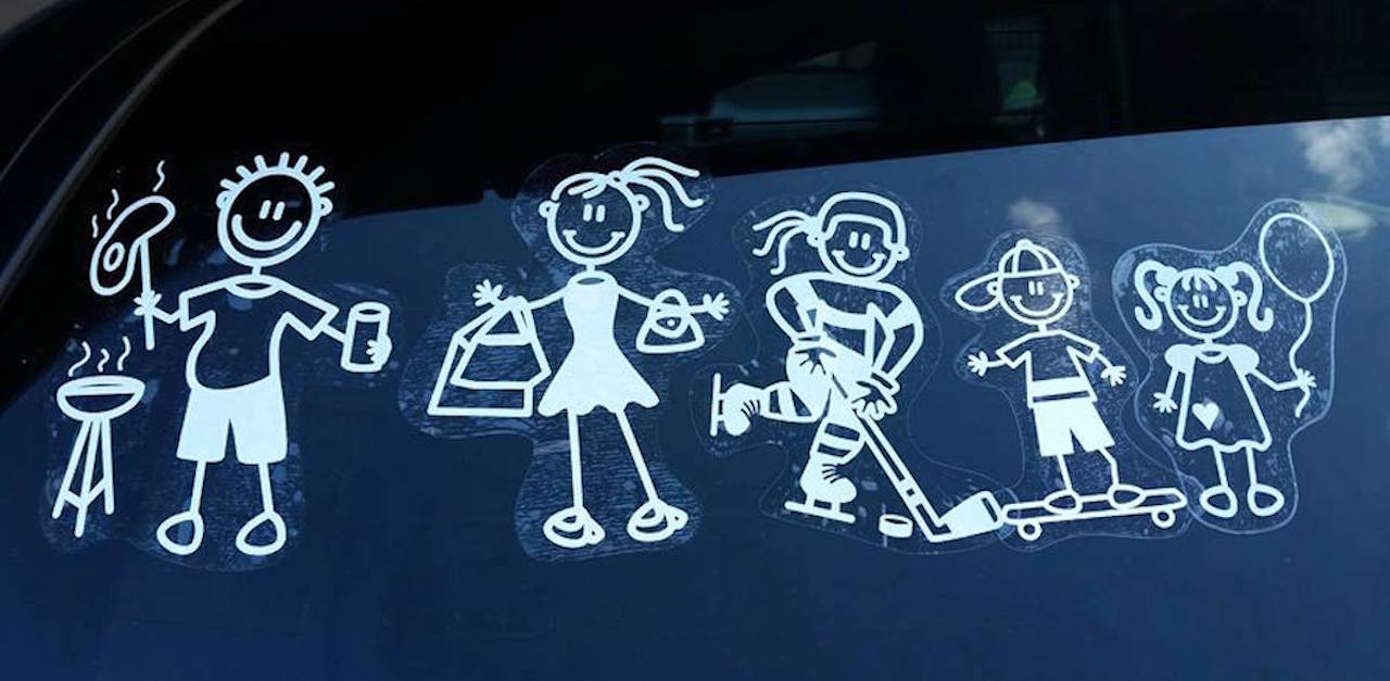 family car stickers target