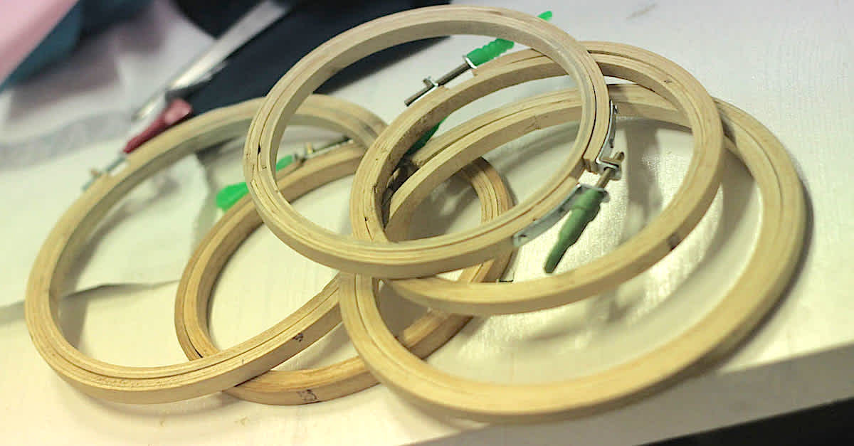 Embroiday Rings She Finds A Box Of Embroidery Rings In Her Closet. What She Makes With ...