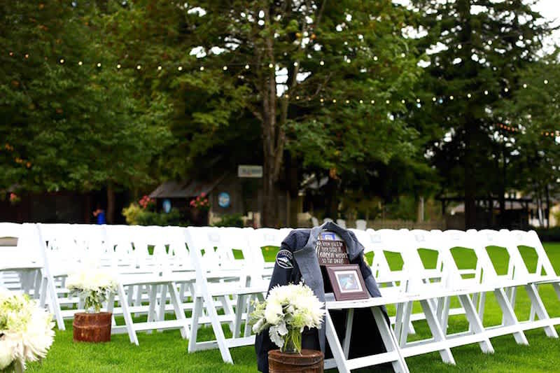 wedding chair, seating, memorial