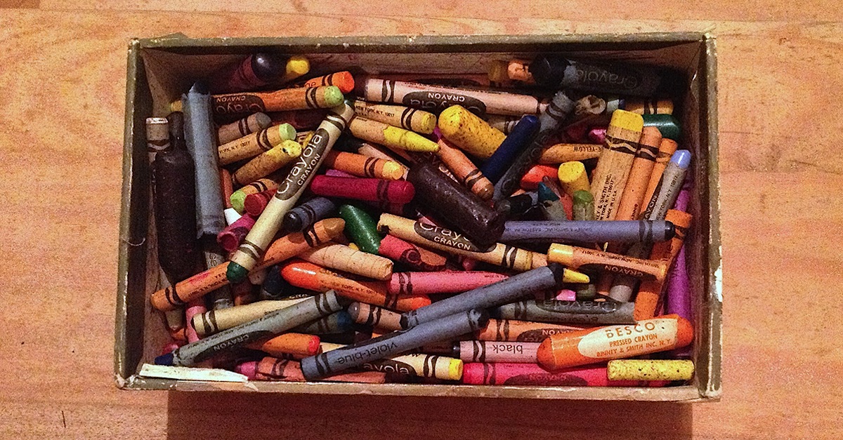 Dad Refused To Trash These Old Crayons. What He Does Instead? It's