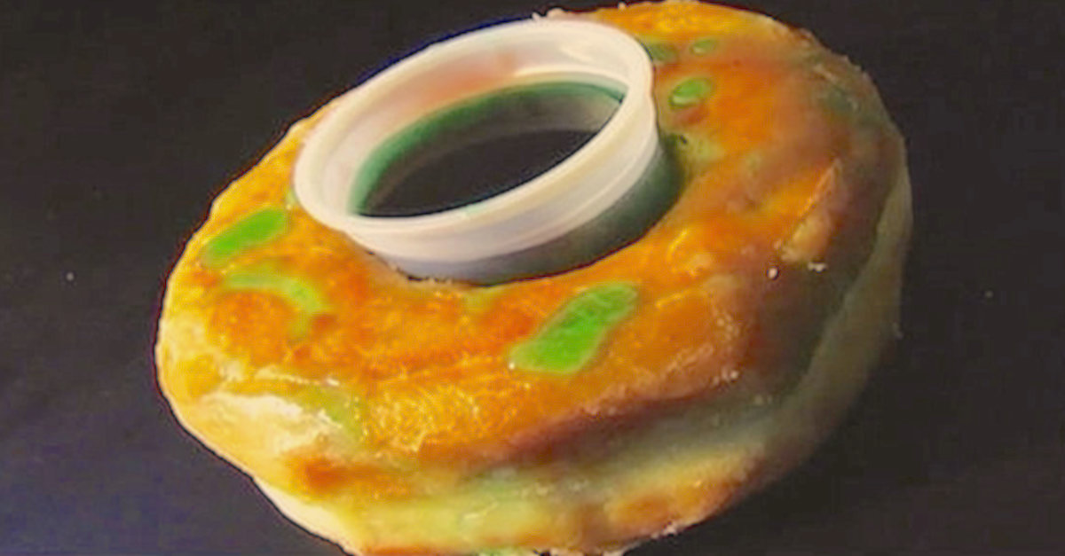 They Drip Green Liquid All Over A Plain Doughnut What It Is I Have To Try This Littlethings Com