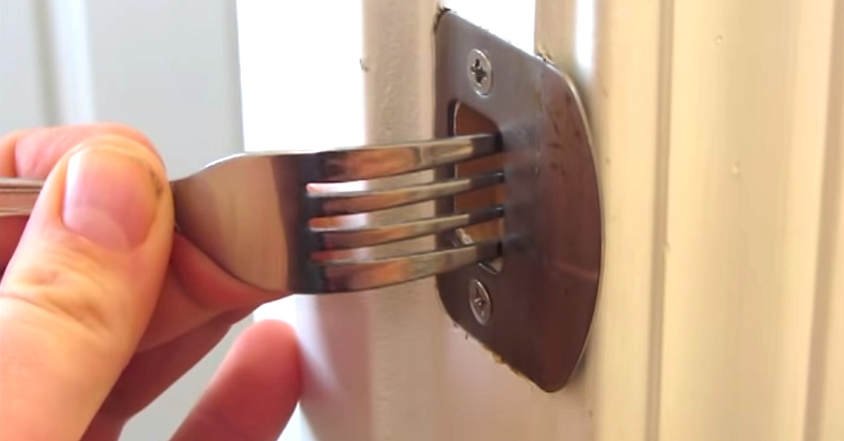 He Put A Dinner Fork In A Door Lock. It Sounds Silly, But It Could Save