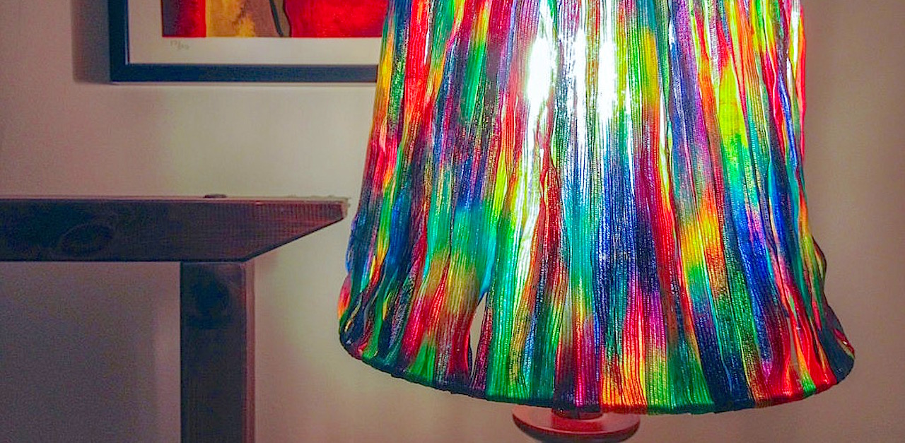 rainbow lampshades