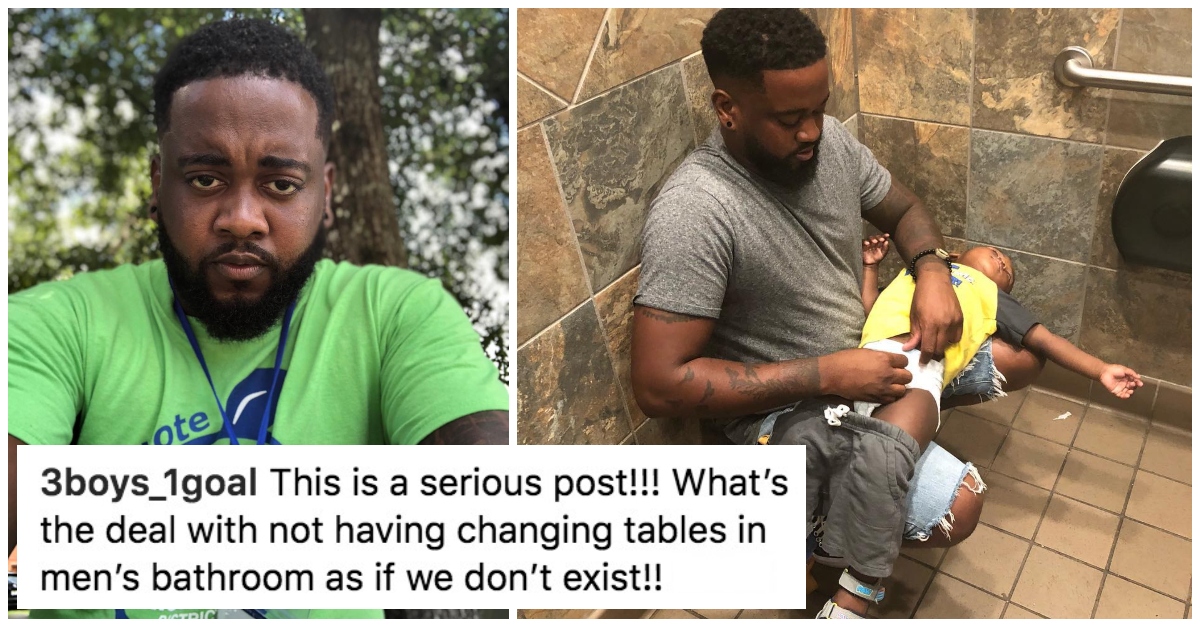 Dad Writes About The Lack Of Changing Tables In Men's Bathrooms