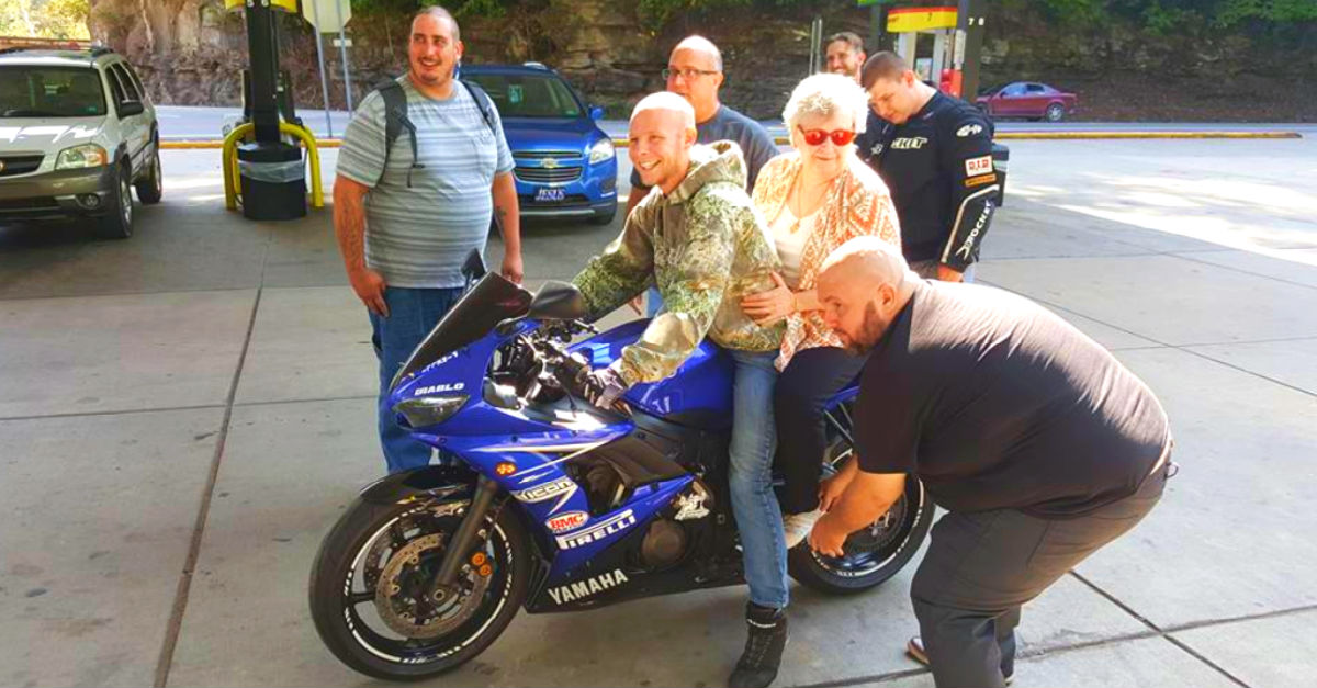 Biker Gives Blind Grandma Motorcycle Ride For Bucket List