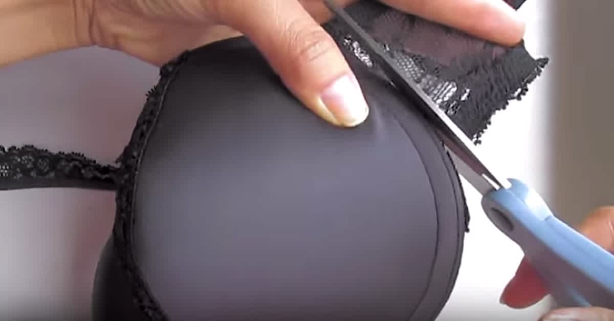 She Cuts Into An Old Bra. The End Result? I NEED To Make One!