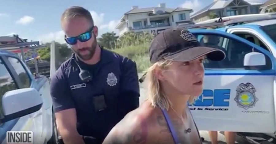 Cops Drag Woman Off Beach After Karen Complains About Her Bikini 