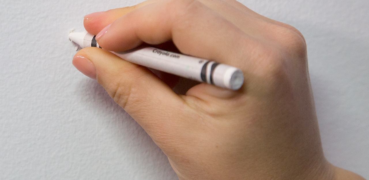 How To Fix Nail Holes In The Wall With A Crayon