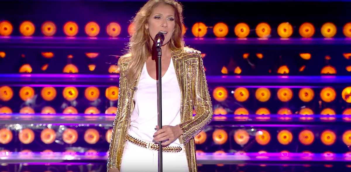 Celine Dion singing