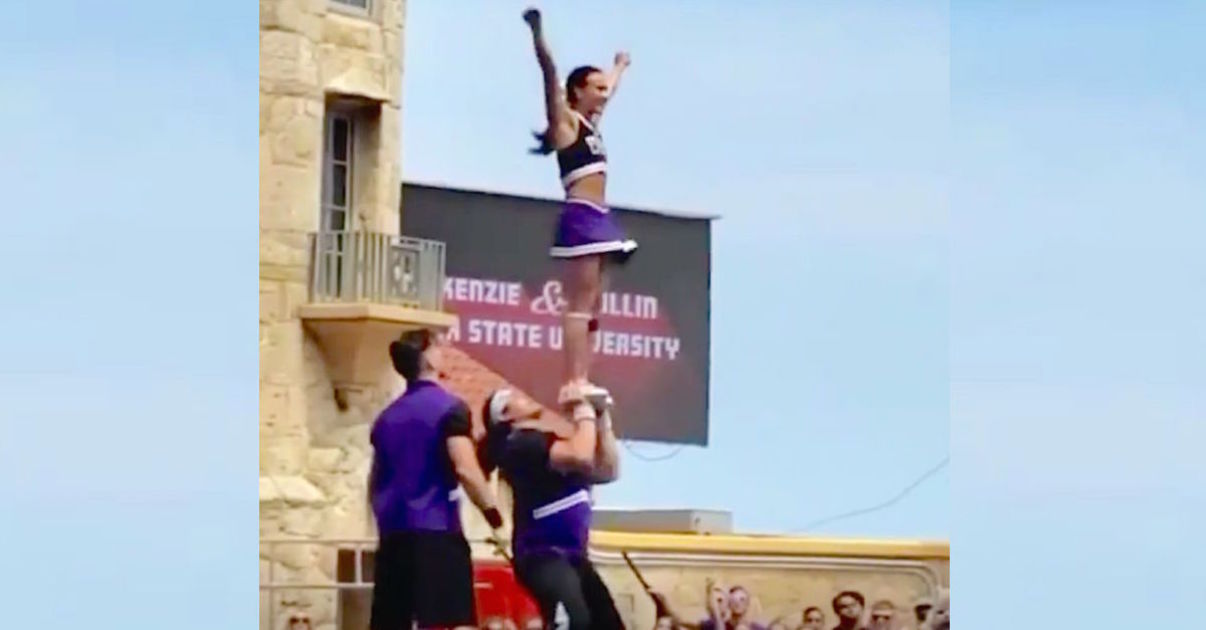 Cheerleaders Nail Most Difficult Routine At Stunt Championship