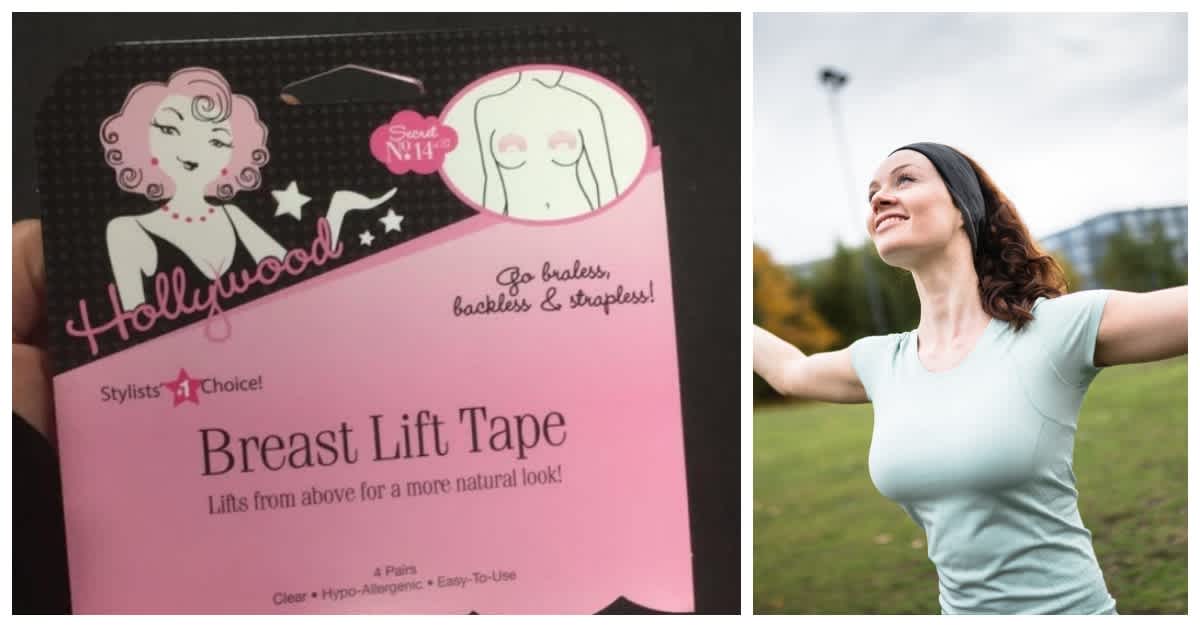 BUSTIES BOOB TAPE  UNBOXING + REVIEW + TRY ON : PLUS SIZE