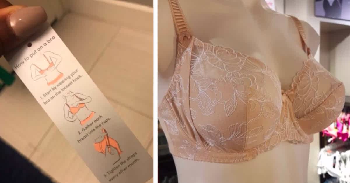 Woman Finds Out She's Been Putting Her Bra On The Wrong Way