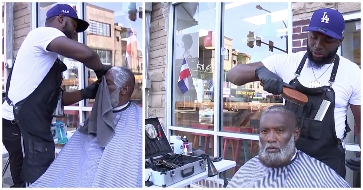 Philadelphia Barber Gives Free Haircuts To The Homeless