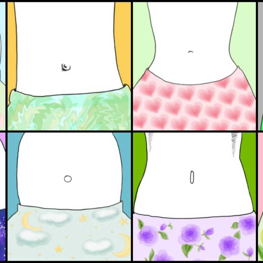 Horizontal Belly Button