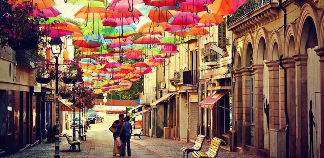 An Umbrella Street Is Truly A Sight To See