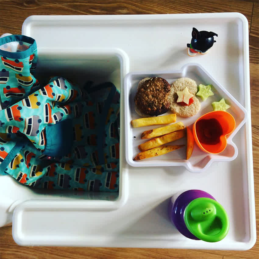 Quorn Burger Toddler Lunch